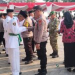 45 Anggota Paskibra Kecamatan Pebayuran Dikukuhkan, Kapolsek Tekankan Disiplin dan Nasionalisme