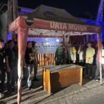 Jaga Keamanan Wilayah, Kanit Reskrim Pebayuran Pimpin Kegiatan Posko Bersama Tiga Pilar