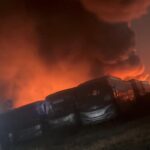 Pangkalan PO Sinar Jaya Terbakar, Puluhan Bus Tidak Beroperasi Hangus