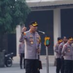 Polres Metro Bekasi Gelar Apel Siaga Pelayanan Pengamanan Keberangkatan dan Nobar Persija vs Persib