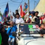 Dikawal Ribuan Simpatisan, Bahrudin Nomor Urut 1 Gelar Kampanye Keliling Desa Karangreja
