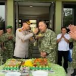 HUT TNI ke-81, Kapolres Metro Bekasi Sambangi Makodim 0509 Kabupaten Bekasi